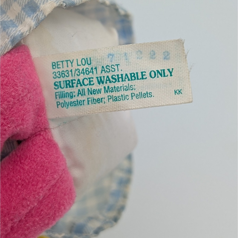 Vintage Sesame Street Betty Lou Plush Tyco 1997 Jim Henson Pink Muppet Doll Toy - Picture 4 of 5